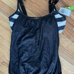 NEXT double up tankini swim top 32 B/C black white Stripe Size M Photo 0