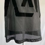 Reebok New  Active Velvet Print Mesh Front Short Sleeve T-Shirt Black Size Small Photo 9