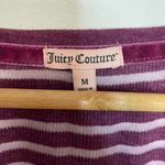 Juicy Couture  Purple Henley M Striped Scoop Neck Knit Long Sleeve Casual Y2K Photo 4