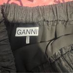 Ganni  Black Mini Skirt with Beaded Fringe Photo 2