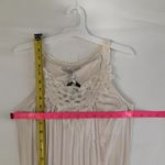 Victoria's Secret Victoria’s Secret Midi Dress Lacy Scoop Neck Built In Bra Cream Size Small Photo 3