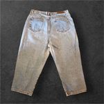 Vintage Generra 100% Cotton Women's Cropped High Waist Mom Jean sz 16 Distressed Blue Photo 3
