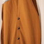 Tan Skirt with splits fringes button front midi Size XS Photo 4