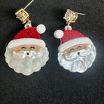 Santa Claus Christmas Earrings 🎅✨ Cubic Zirconia Dangle Gift Box Photo 2
