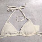 ANDIE NWT The String Bikini Top Coconut Triangle Tie-Strap L Photo 0