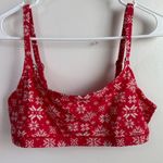 SKIMS NWOT  Red Snowflake Fits Everybody Scoop Bralette Photo 1