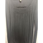 We The Free "Love Valley" Black Long Sleeve Top - Size Small Oversized Heavy Photo 2