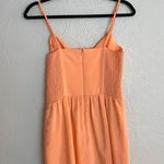 Amanda Uprichard coral orange strappy baby doll silk mini whenever dress S Photo 4