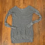 Lululemon The Sweater Life Waffle Knit Sweater Grey size 2 Photo 2