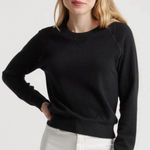 Quince  100% Mongolian  Cashmere Women's Black Crew Neck Sweater Photo 0