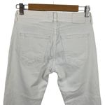 AMO White Twist Seam Midrise Sea Salt Ankle Skinny Jeans Size 26 Photo 8