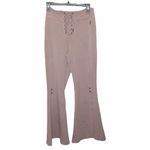 Free People  Mauve Downhill Flared lace up yoga pants size M Photo 19