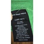 Chic Who What Wear Womens Puff Sleeve Linen Dress W Belt Classic Boho Sweet XS Green Photo 3