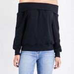 Good American black off the shoulder sweatshirt Photo 8