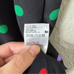 Akris Punto Silk Long Sleeved Multicolored Polka Dot Dress With Pockets Size 8 Photo 9