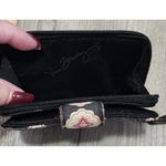 Vera Bradley  Wallet Compact Zip‎ Around Paisley Print Black Small Photo 4