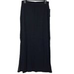 Apt. 9  BLACK STRIPED LAYERED MAXI SKIRT MEDIUM Photo 1