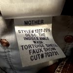 MOTHER The Insider Ankle Pants Flared Cropped Tortoise Shell Faux Show 26" Brown Photo 5