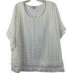 Dress Barn  Women's White Lace Full Bloom Top Photo 0