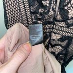 Ark & Co. Black & Nude Crochet Lace Sleeveless Short Mini Dress Classic Small Photo 6