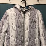 New Balance  Women’s Puffer Jacket snake print size L fluffy lined‎ Photo 0