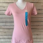 Primark  Pink Oeko-Tex Stretch Vee Neck Tee Photo 0