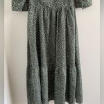 O.P.T. Green & White Polka Dot Papin Cottagecore Modest Midi Dress Size XS Photo 11