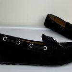 Vionic  Womens Virginia Moccasin Shoes Sz 8 Black Leather Nubuck Comfort Shoe Photo 8