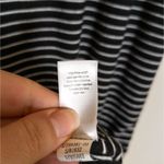 Athleta Black Stripe Twist Back Midi Dress Jersey Knit Sleeveless Women's XS Photo 5