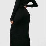 Boohoo Petite Scoop Neck Long Sleeve Maxi Dress Photo 1