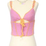 Pink Crocheted Crop Top Photo 0