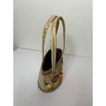 Vintage TIGGER Woven Wicker Rattan Straw Handbag Tote Purse Bag Basket Boho Photo 4