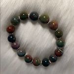 New Indian Agate Stretch Bracelet Photo 2