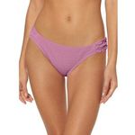Jessica Simpson  Shirred Smocked Bikini Bottom Size M Rose Dust Purple NEW Photo 0