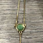 Park Lane  NWOT gold and green beaded drop long necklace Photo 11
