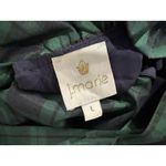 J. Marie Joyce Blue Green Plaid Bow Tie Ruffle Collar Dress Large L Photo 5