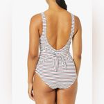 Shoshanna 
Sport Stripe Rib‎ Tie Waist One Piece size 12 NWT Photo 2