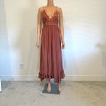 Free People  One medium Adella crochet lace maxi slip dress D2 3101 Photo 2