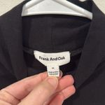 Frank And Oak  Black Fitted Long Sleeve Turtleneck Shirt Size Medium EUC Photo 1