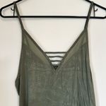 American Eagle Soft & Sexy Army Green Tank Top - Size Small Photo 3