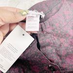 Prairie Underground Sax 100% Cotton Tie Long Sleeve Blouse Size Large Red Photo 5