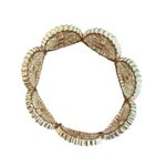 INC Rose Gold Crystal Circle Stretch Bracelet 1" Wide Sunburst Sitting at 7" NWT Photo 2