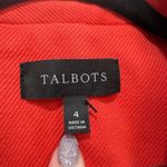 Talbots Blazer 4 Orange Red Career Business Cotton Bright Button Jacket NWT $169 Photo 1