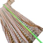 Vintage Indian Block Print Embroidered Neckline Cotton Kaftan Dress Yellow Size undefined Photo 9