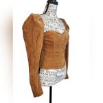 Line and Dot  Tan Corduroy Blouse Size:XS Photo 1