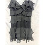 Bardot  Babylon Sleeveless Lace Ruffle Trim Mini Dress Black Womens Size US 6 / S Photo 2