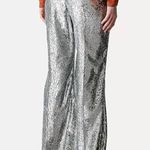 Forte Forte Encanto Fil Coupe Lurex Flare Pants Estrella Silver Womens Size 00 U Photo 7