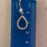 Swavorski Crystals By Swarovski 14k Gold-Plated Open Teardrop Dangle Earrings Photo 2