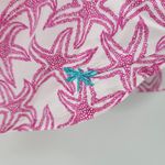 Talbots Womens Starfish Shirt Large Pink White Button Down Long Sleeve Beach Photo 6