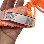 Victoria's Secret Victoria’s Secret Padded Demi Underwire Push Up Bra Neon Orange Lace 34D Photo 4